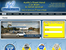 Tablet Screenshot of h20handcarwash.com